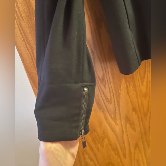 Grace Elements Black Long Sleeve Jacket Blazer Zip Up Zip Cuffs 14 - Picture 7 of 7